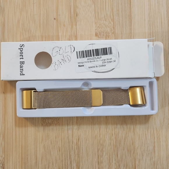 Fitbit Charge 2 Watch Band Metal Gold Mesh Unisex Adjustable Small Large - Picture 4 of 9